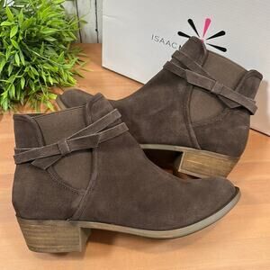 Isaac Mizrahi Live! Chelsea Boot with Bow Booties Size 10